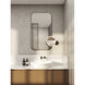 Nagoya 2 Light Matte Black Bathroom Magnifying Mirror Wall Light