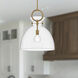 Alora Mood Waldo 1 Light 18 inch Aged Gold/Clear Pendant Ceiling Light in Clear Glass