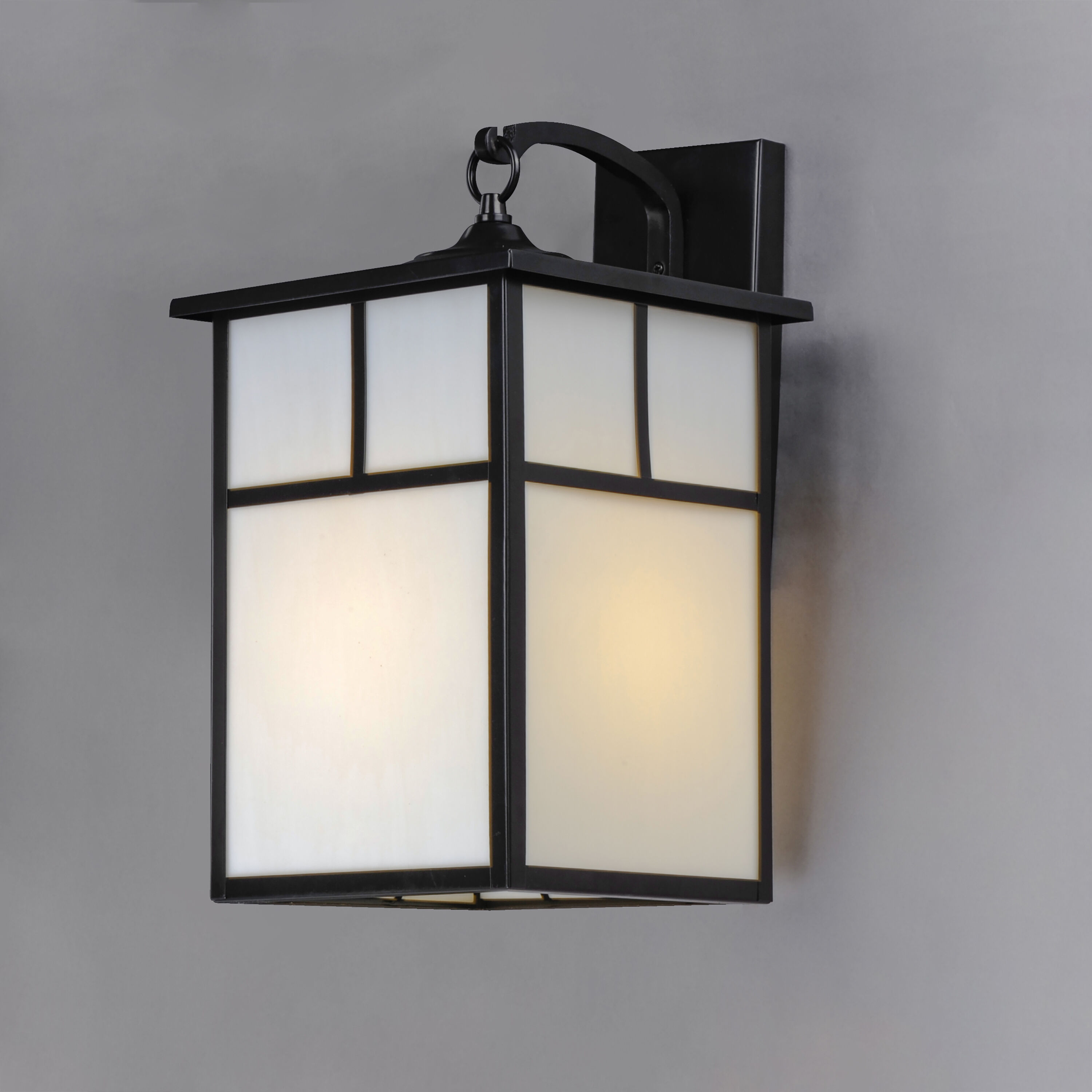 Coldwater 1 Light 16 inch Black Outdoor Wall Mount in White