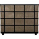 Porto A Hand Rubbed Black Bed, Queen