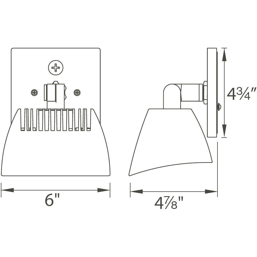 Endurance LED 4.75 inch White Outdoor Wall Lighting, WAC Limited