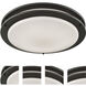 Clarion LED 15 inch Oil Rubbed Bronze Flush Mount Ceiling Light
