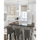 Madison 1 Light 7 inch Brushed Nickel Pendant Light Ceiling Light