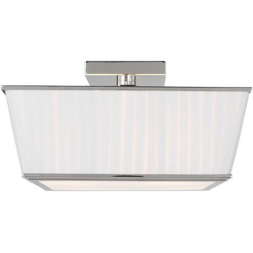 Esther 4 Light 14.25 inch Polished Nickel Flush Mount Ceiling Light