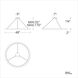 The Ring LED 48 inch Brushed Aluminum Chandelier Ceiling Light in 3500K, 48in.