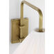 Amber Lewis Waylon LED 10 inch Hand-Rubbed Antique Brass Articulating Sconce Wall Light