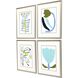 Florals Collection Classic Silver Leaf Wood Framed Art