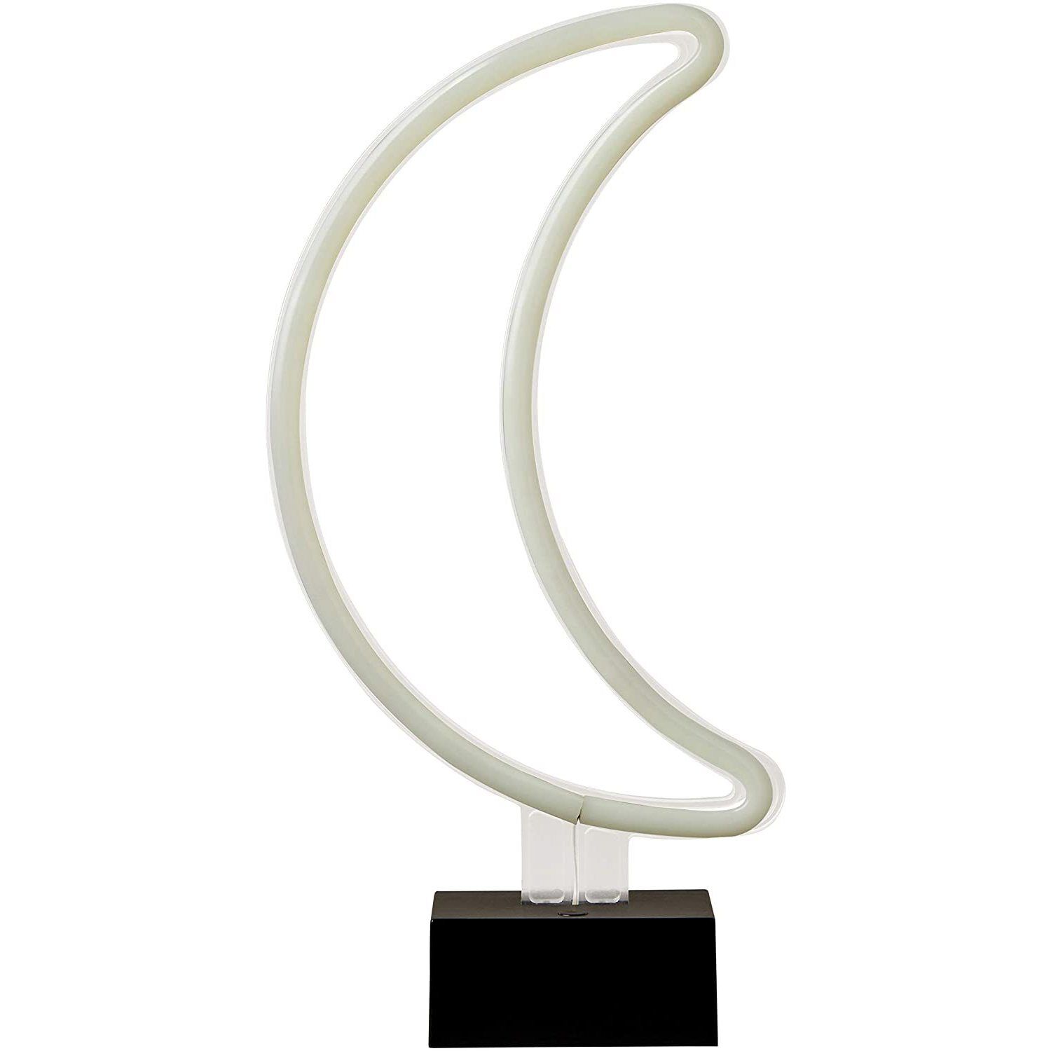 Moon 11.75 inch White LED Neon Lamp Portable Light