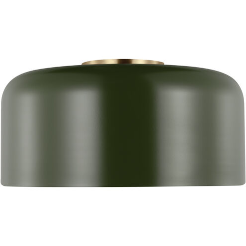 Malone 1 Light 13.75 inch Olive Ceiling Flush Mount Ceiling Light