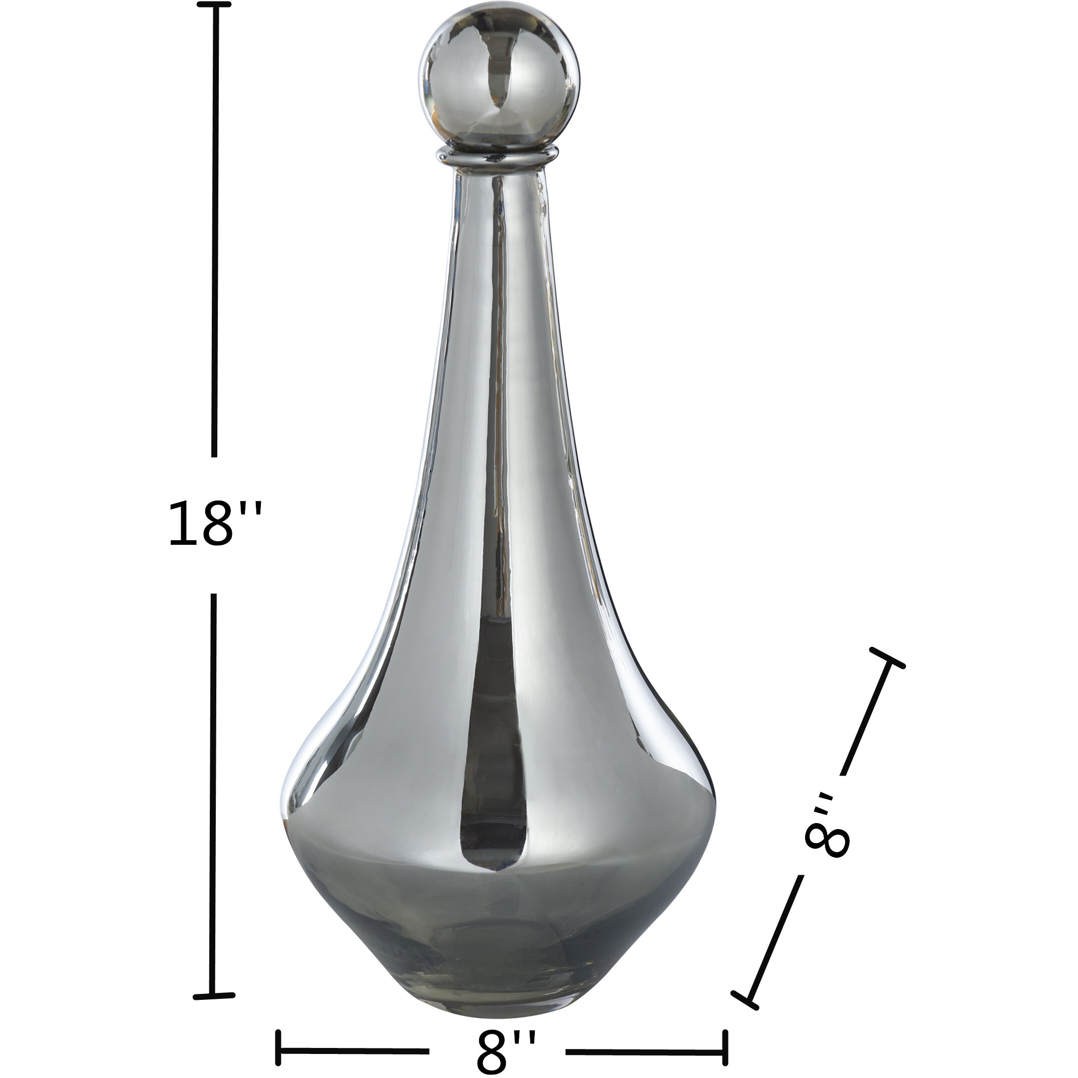 Pawn 17.8 X 8 inch Vase