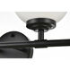 Ansley 4 Light 33 inch Black Bath Sconce Wall Light