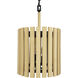 Suratto 2 Light 12 inch Matte Black and Honey Blonde Pendant Ceiling Light in Matte Black/Honey Blonde