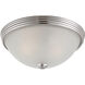Stella 2 Light 11 inch Polished Nickel Flush Mount Ceiling Light, Essentials