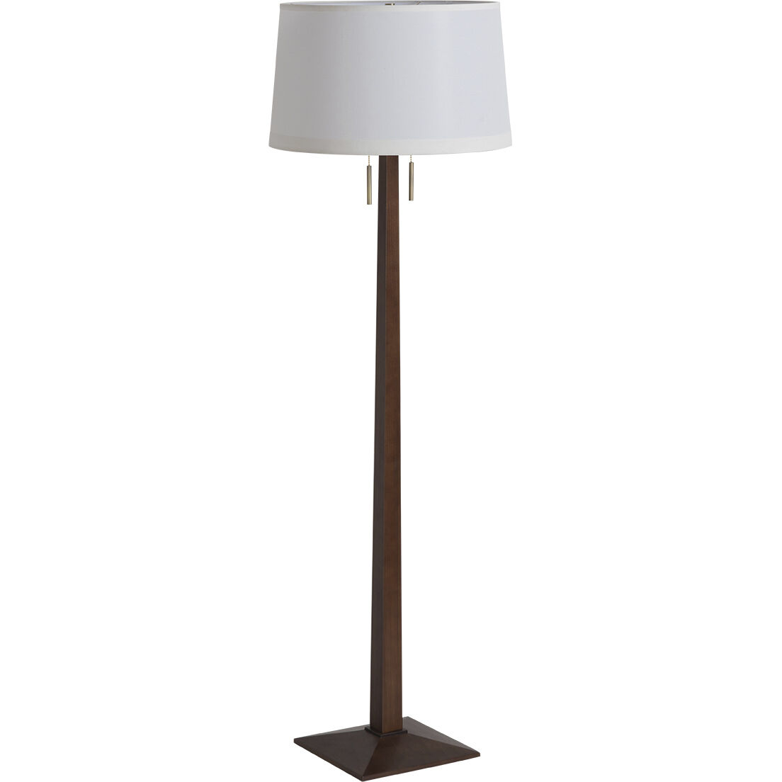 Taper 60 inch 23.00 watt Dark Walnut Wood and Weathered Brass Floor Lamp Portable Light