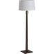 Taper 60 inch 23.00 watt Dark Walnut Wood and Weathered Brass Floor Lamp Portable Light