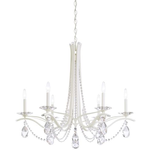 Vesca 6 Light 33 inch White Chandelier Ceiling Light in Heritage