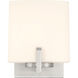 Mirelle 1 Light 6 inch Brushed Nickel Bath Sconce Wall Light