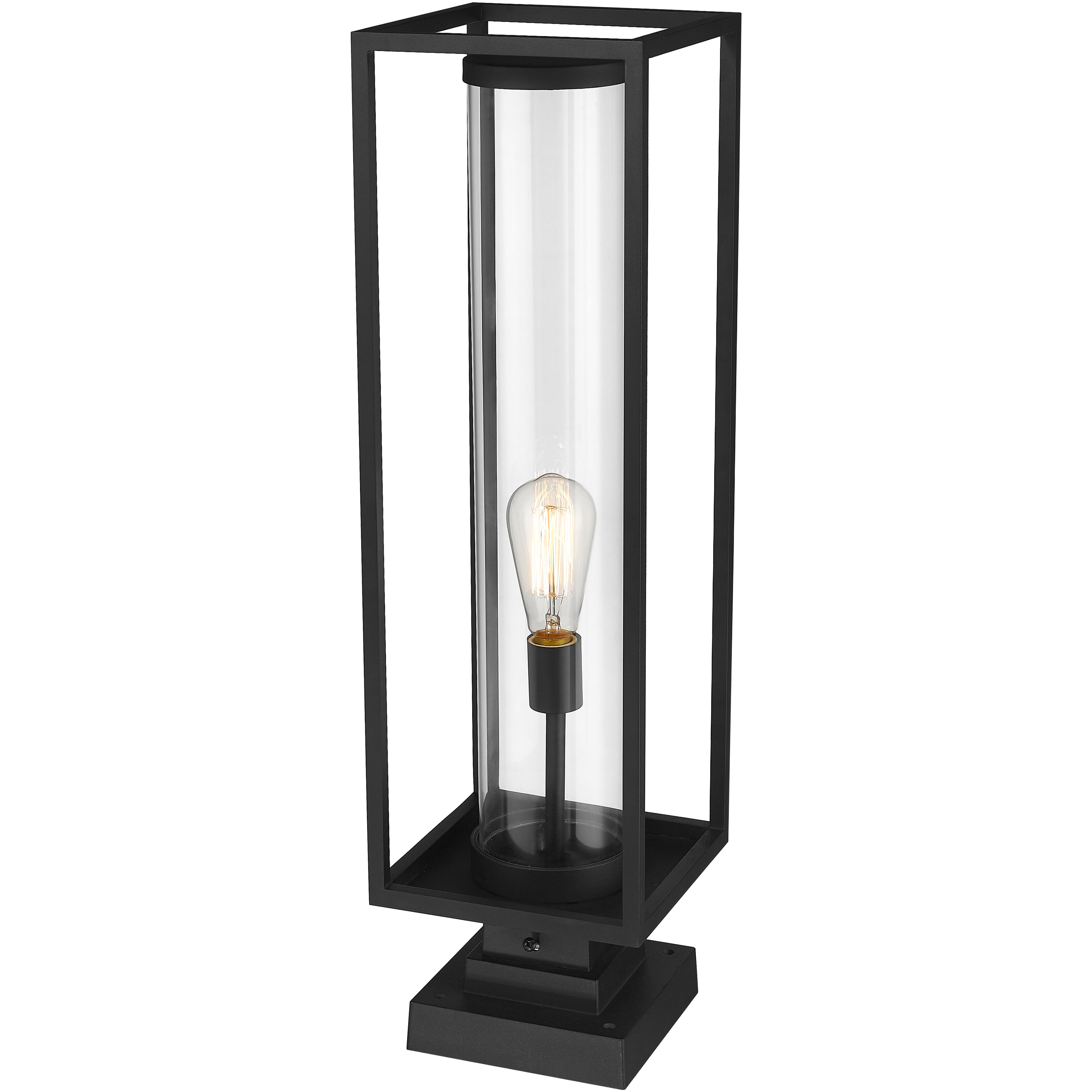 Dunbroch 1 Light 28.75 inch Black Outdoor Pier Mounted Fixture