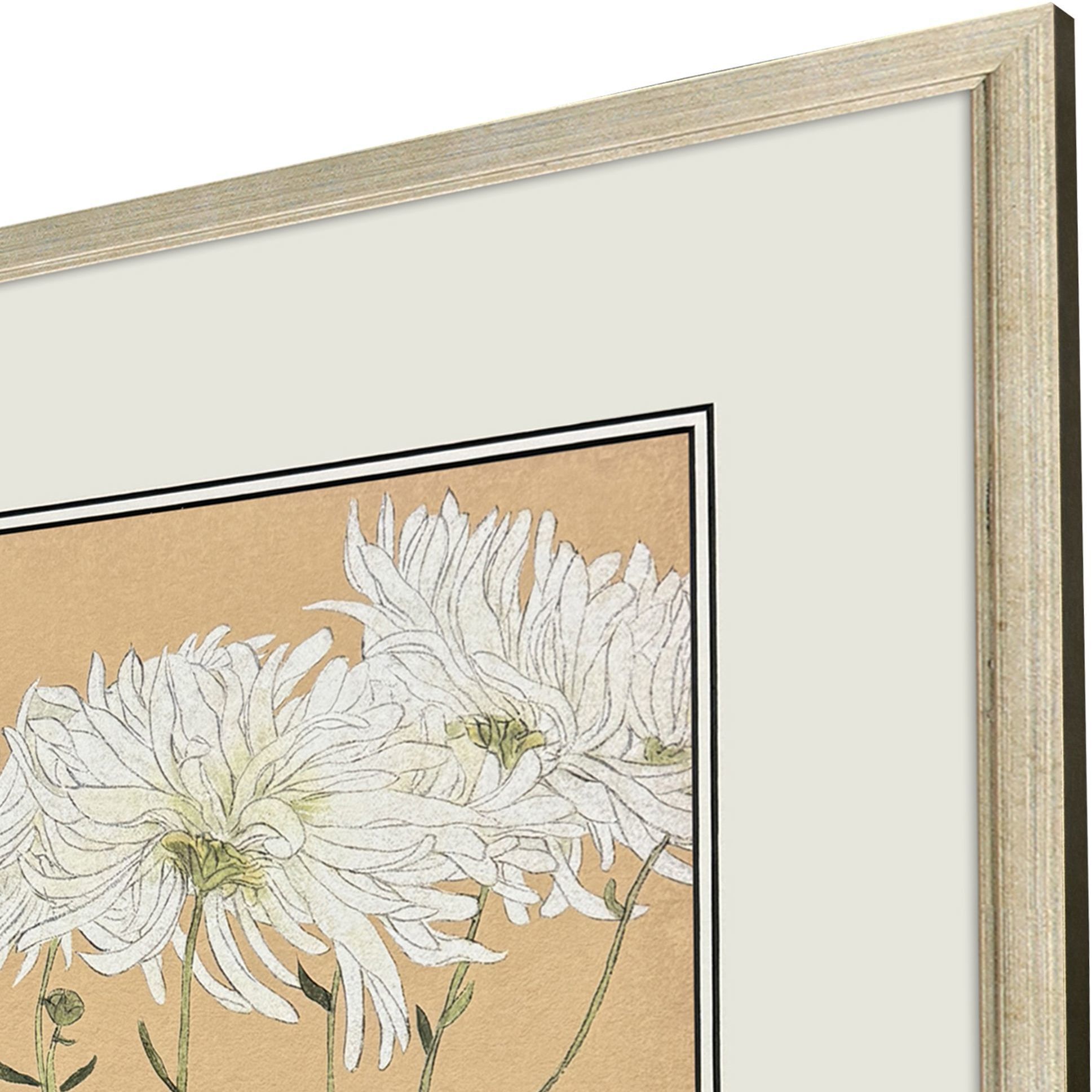 Enchanted Blooms Pink and Beige and Brown and Multi Framed Art