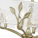 Calla 27.75 inch 60.00 watt White Gold Chandelier Ceiling Light