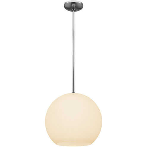 Nitrogen 1 Light 14 inch Brushed Steel Pendant Ceiling Light