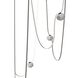 Fremont LED 8 inch Ivory and Black Belt Chandelier Ceiling Light
