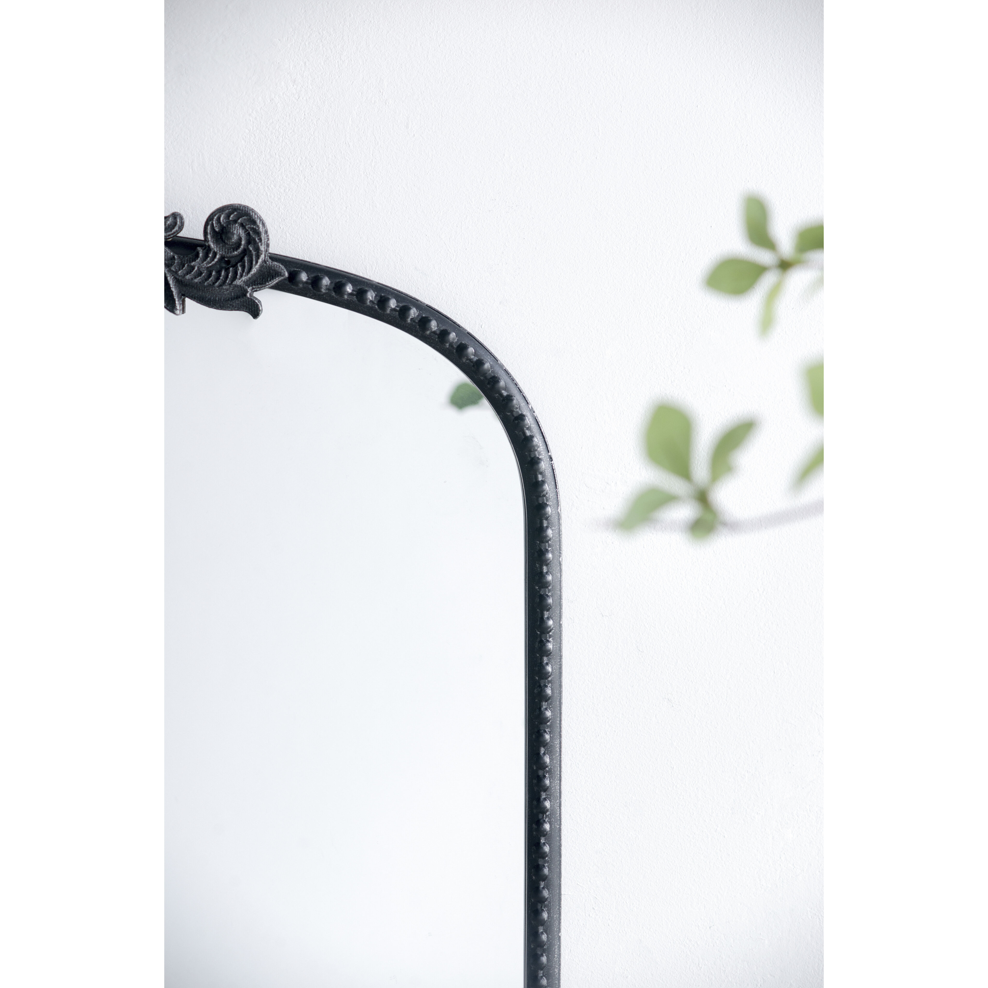 Baroque Inspired 36 X 24 inch Black Mirror