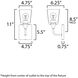 Hudson 1 Light 4.75 inch Satin Nickel Wall Sconce Wall Light in Satin White