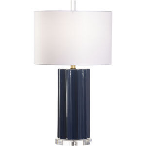 Raya 20 inch 100.00 watt Blue Table Lamp Portable Light