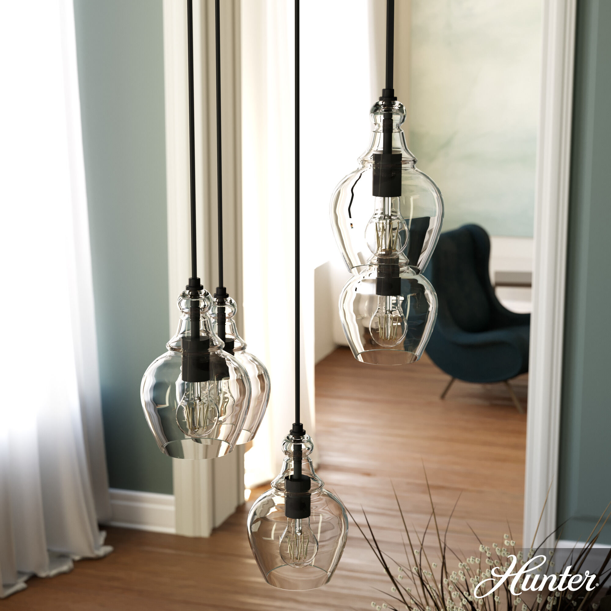 Maple Park 20 inch Round Cluster Pendant Ceiling Light