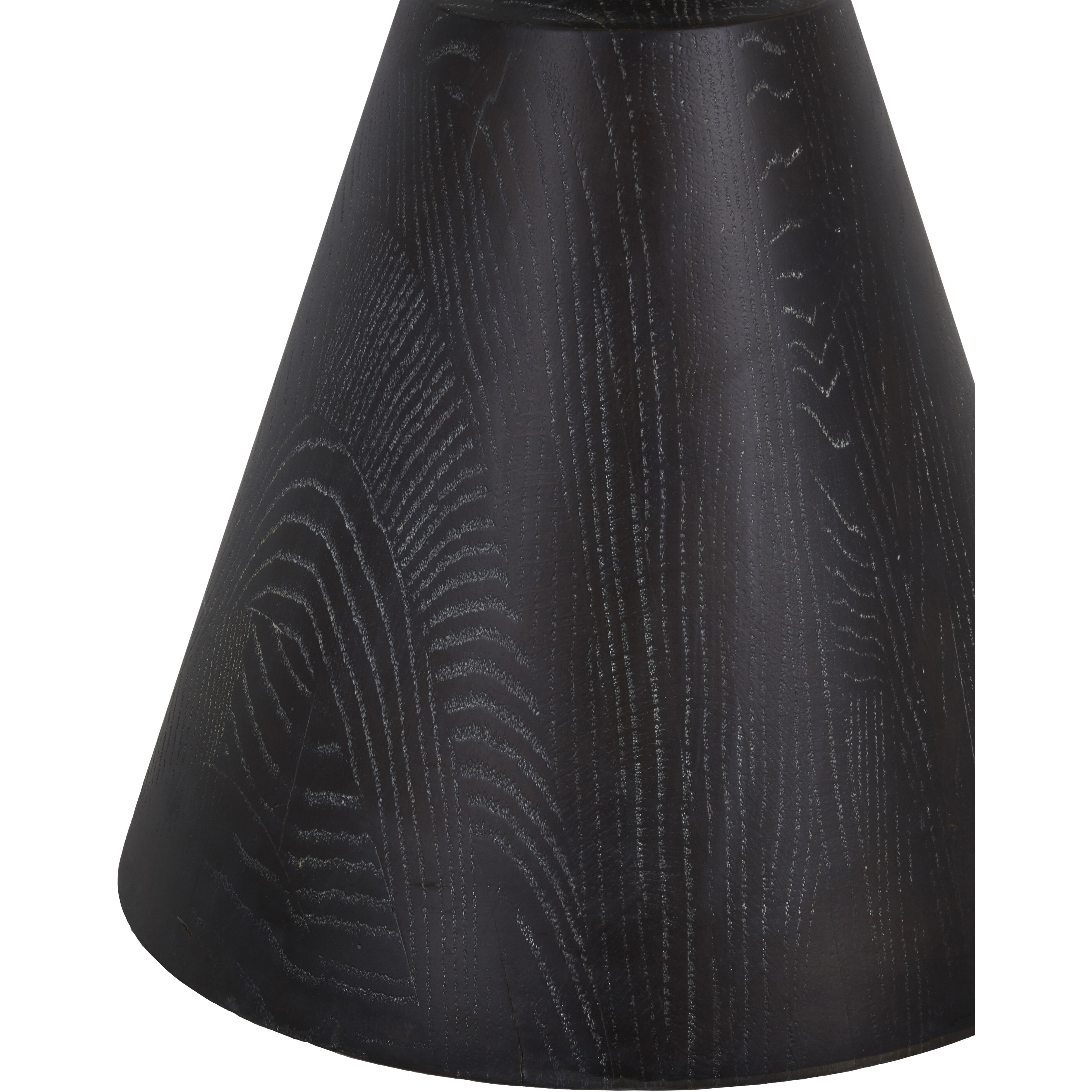 Benedict Volakas Marble and Cerused Black Bistro Table