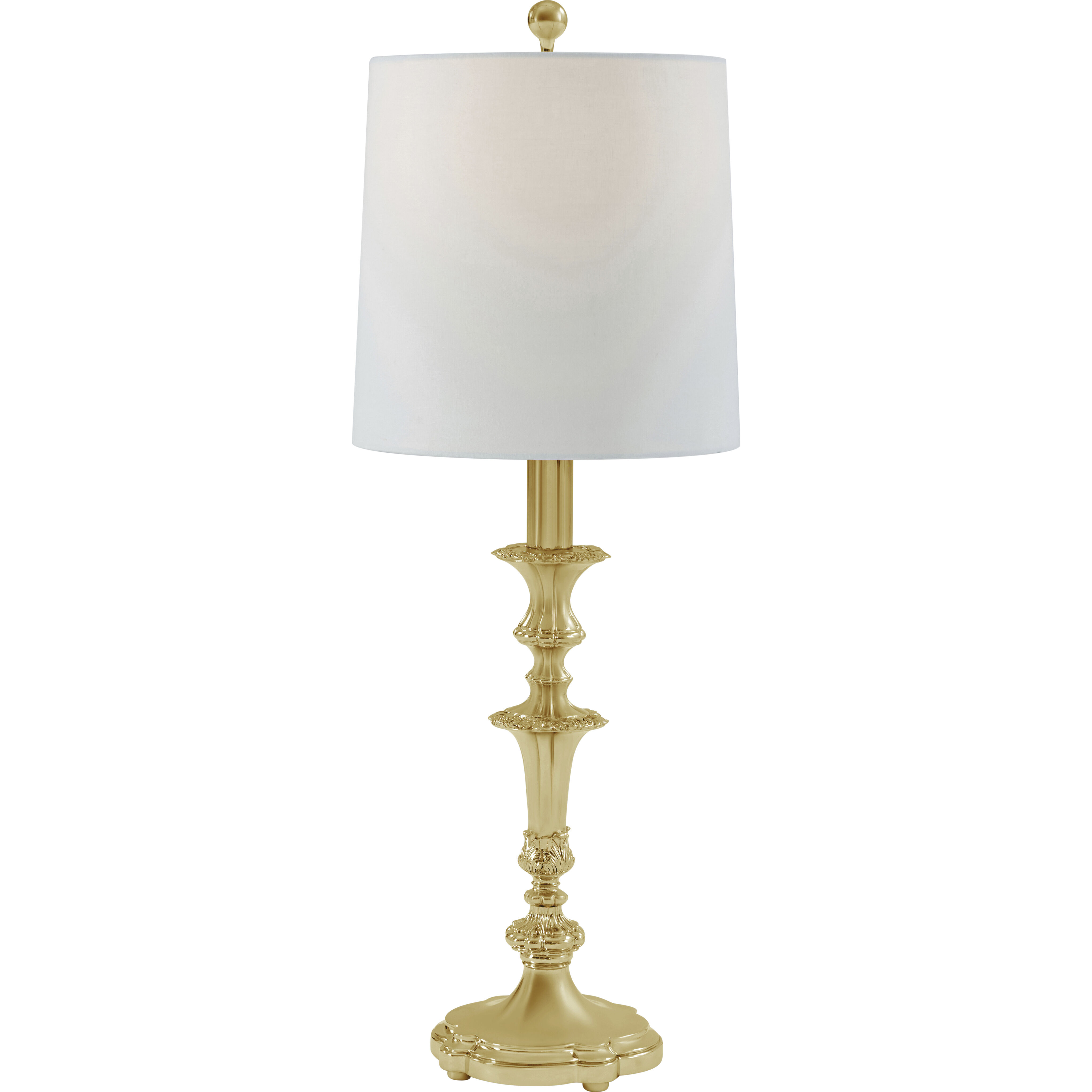 Brianna 33.5 inch Polished Brass Buffet Lamp Portable Light, TA Illuminations