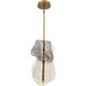 Grotto 1 Light 8 inch Antique Brass Standard Pendant Ceiling Light