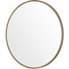 Delk 24 X 24 inch Brass with Clear Wall Mirror, Small