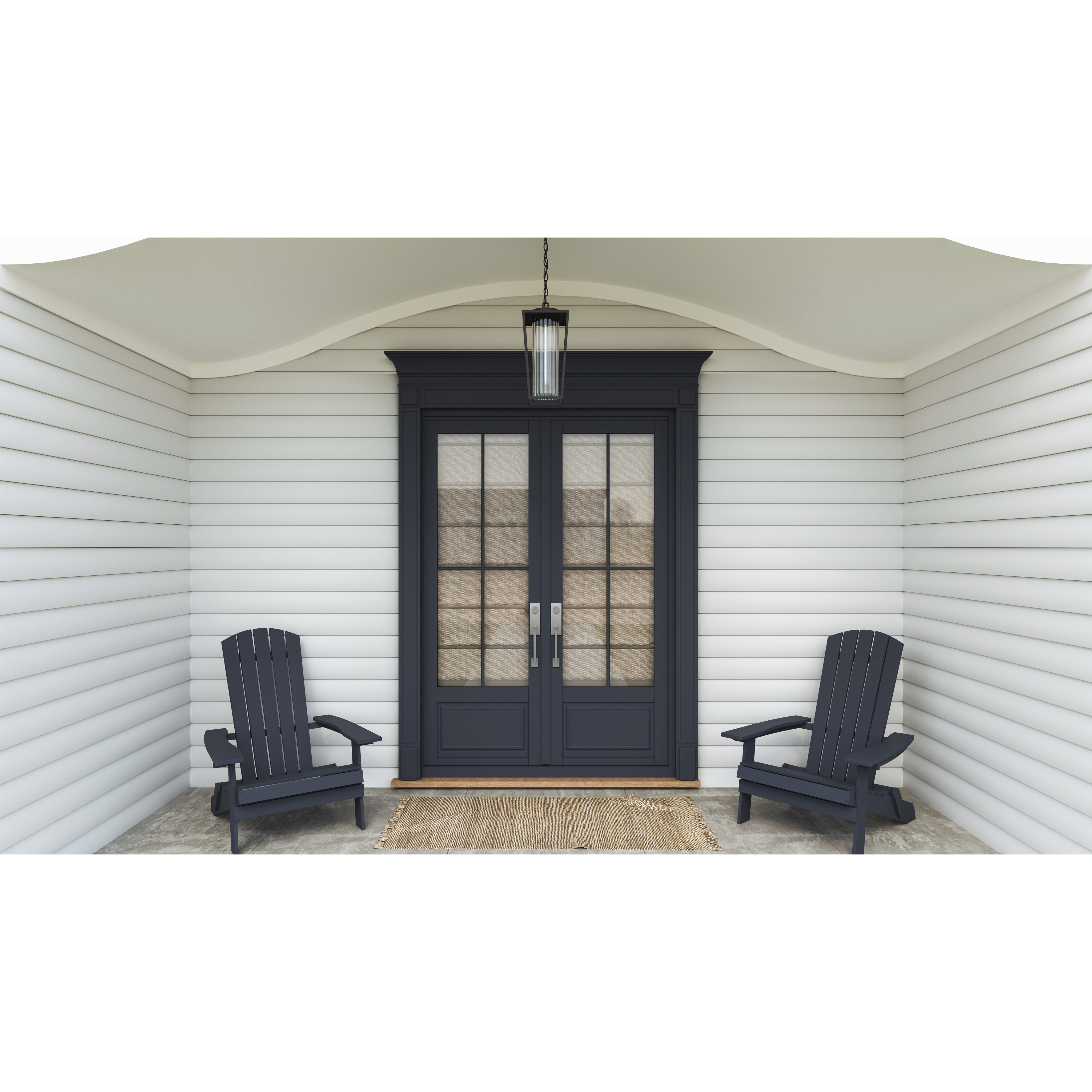 Jett 1 Light 8.5 inch Matte Black Outdoor Hanging Lantern, Large