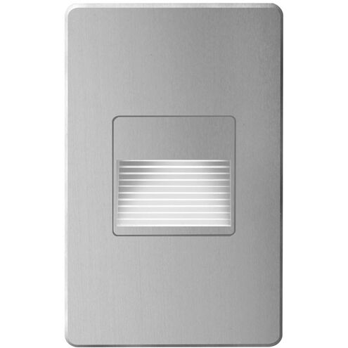 Logan 120VAC 3.30 watt Brushed Aluminum Step/Wall Light, Rectangle
