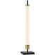 Piper 30 inch 12.00 watt Black and Antique Brass with Black Marble Table Lamp Portable Light