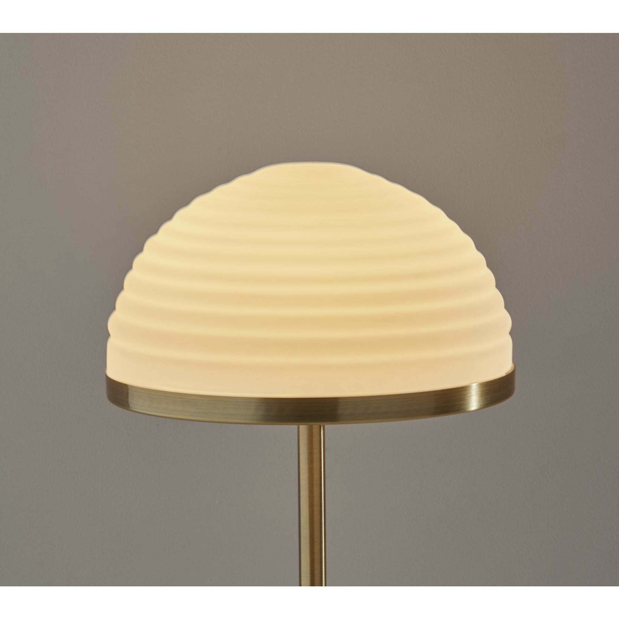 Juliana 21 inch 12.00 watt Antique Brass Table Lamp Portable Light