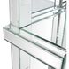 Trellis 12 inch Clear Mirrored Wall Shelf