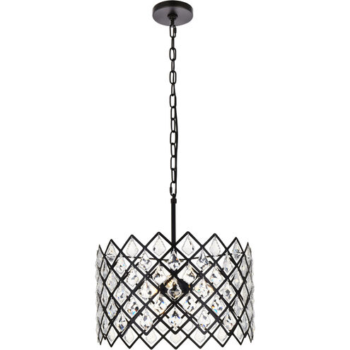 Lyla 3 Light 16 inch Black Pendant Ceiling Light