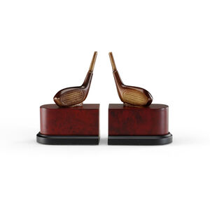 Wildwood 6 inch Wood Plinth Bookends, Set of 2