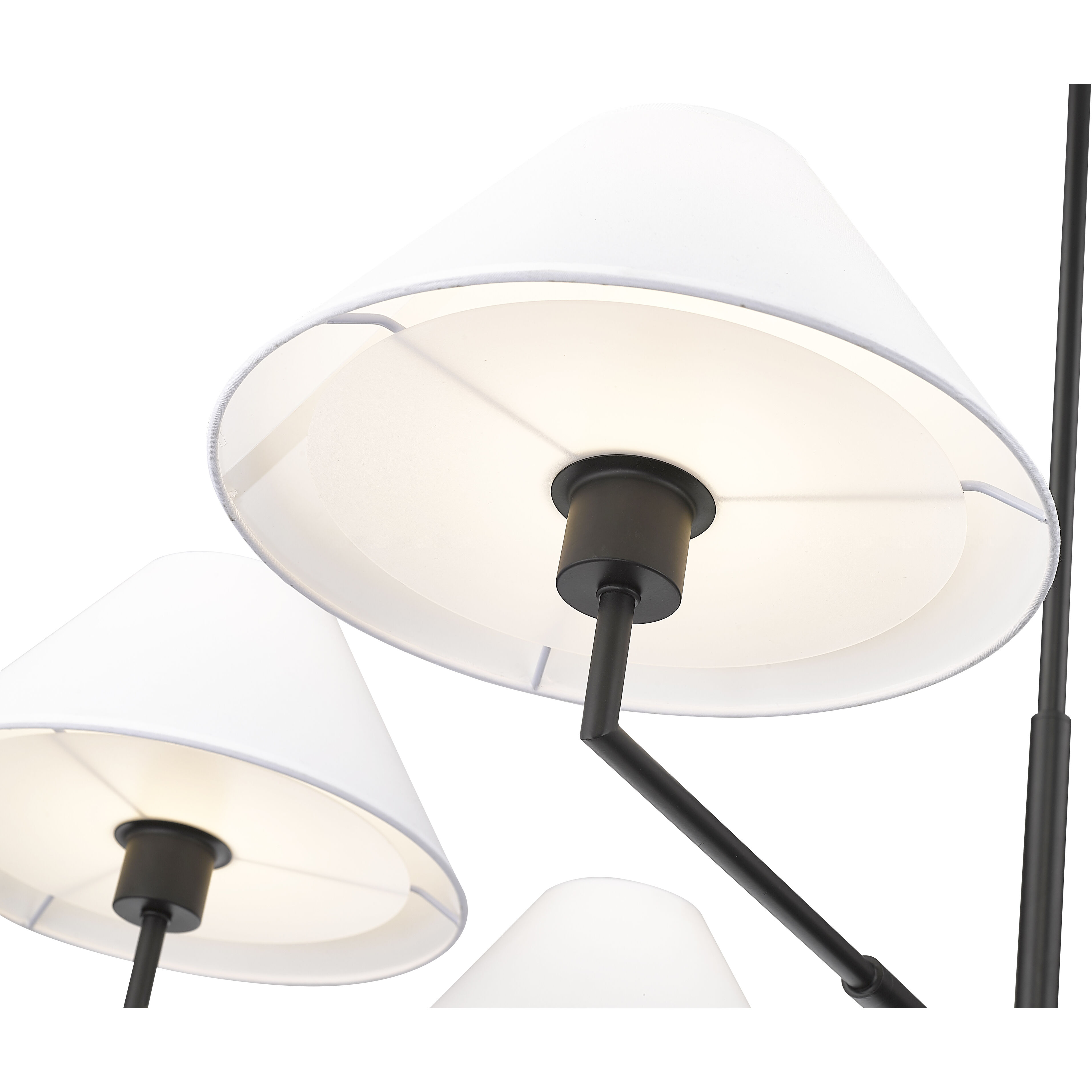 Leila 6 Light 44 inch Matte Black Chandelier Ceiling Light