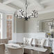 Calla 6 Light 27.75 inch Natural Black Chandelier Ceiling Light
