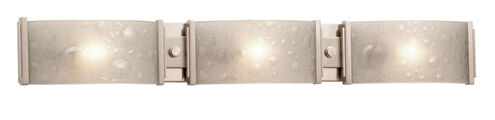 Cirrus 3 Light 37.88 inch Satin Nickel Bath Light Wall Light