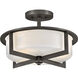 Baxley 15.25 inch Black Oxide Indoor Semi-Flush Mount Ceiling Light