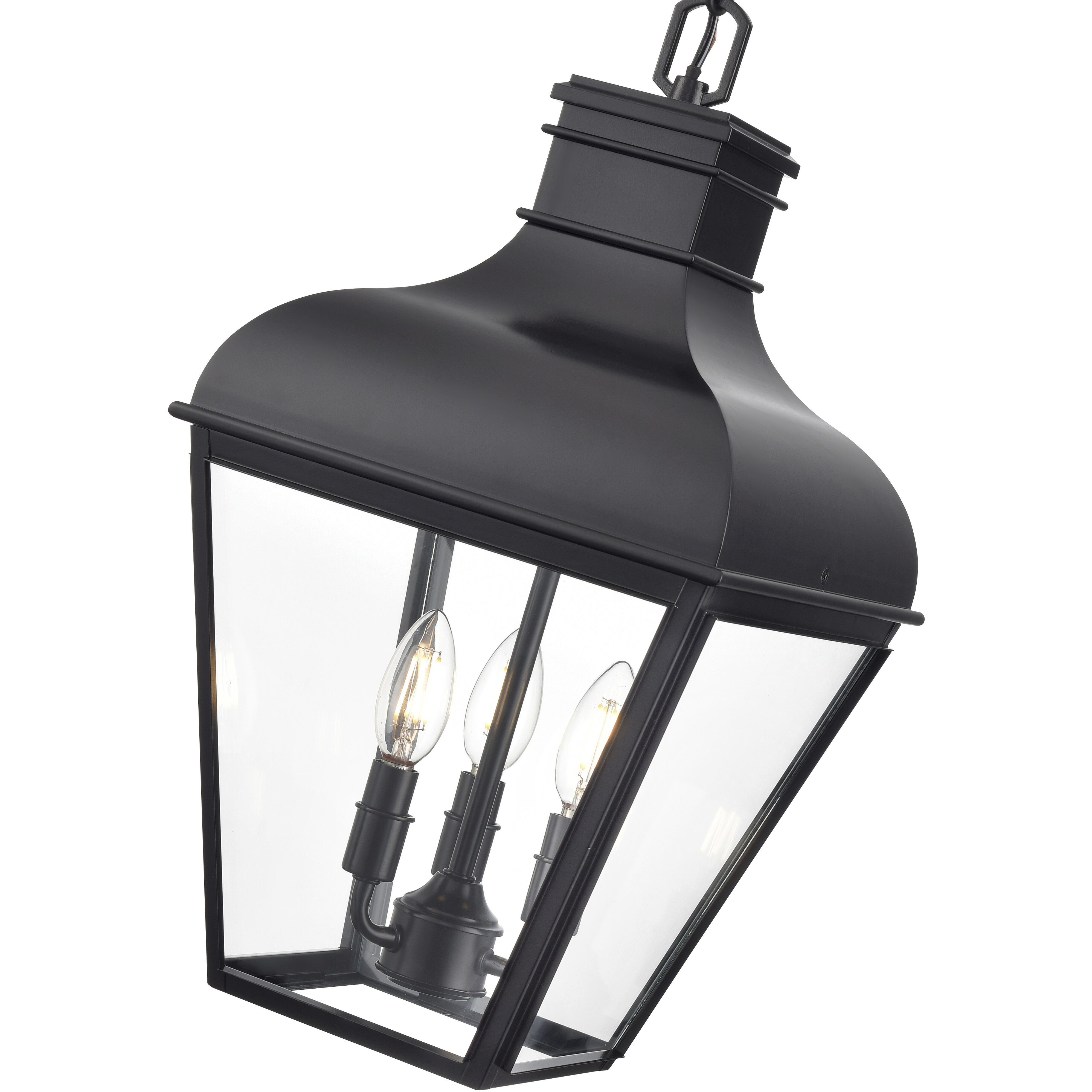 Edenton 3 Light 11 inch Matte Black Outdoor Hanging Pendant