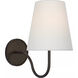 Visual Comfort Signature Collection Amber Lewis Lyndsie LED 6 inch Aged Iron Sconce Wall Light, Small AL2000AI-L - Open Box