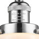 Franklin Restoration Dover 1 Light 5 inch Polished Chrome Mini Pendant Ceiling Light in Matte White Glass, Franklin Restoration
