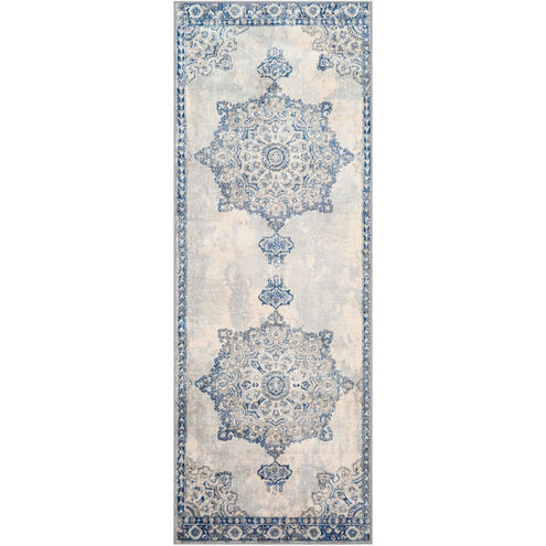 Creighton 36 X 24 inch Navy/Medium Gray/Cream/Silver Gray/Khaki Rugs