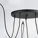 Early Electric 5 Light 13.75 inch Black and Antique Brass Multi-Light Pendant Ceiling Light